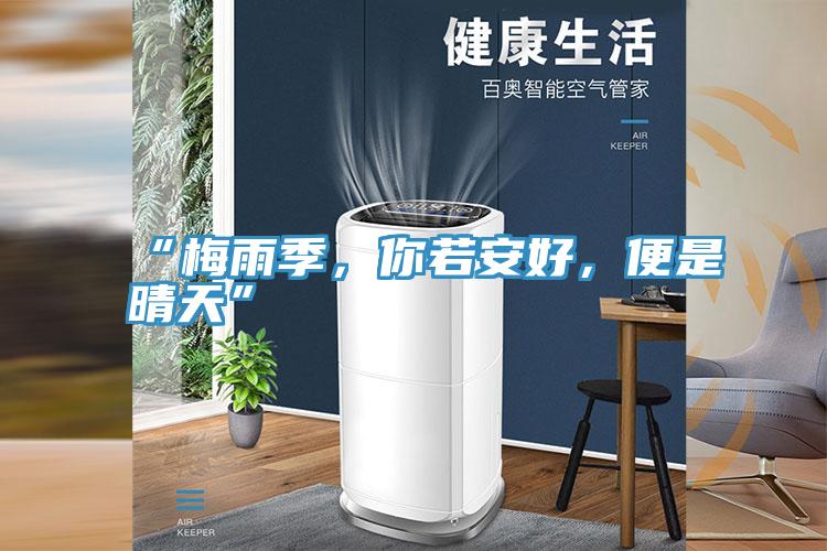 “梅雨季，你若安好，便是晴天”