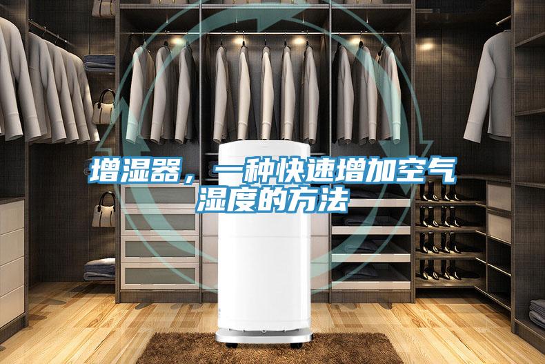 增濕器，一種快速增加空氣濕度的方法