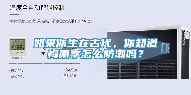 如果你生在古代，你知道梅雨季怎麽防潮嗎？