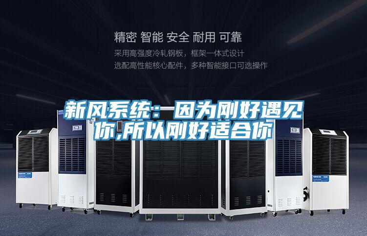 新風係統：因為剛好遇見你,所以剛好適合你