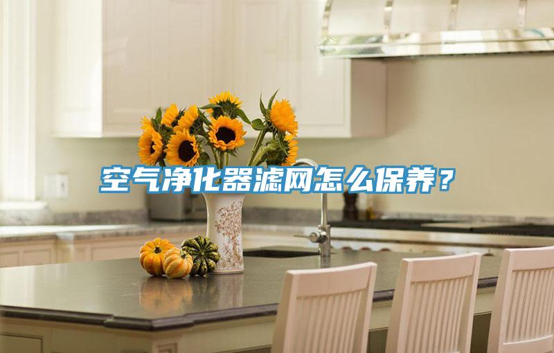 空氣淨化器濾網怎麽保養？