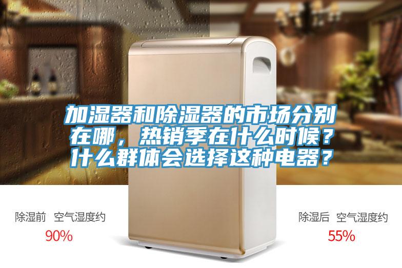 加濕器和除濕器的市場分別在哪，熱銷季在什麽時候？什麽群體會選擇這種電器？