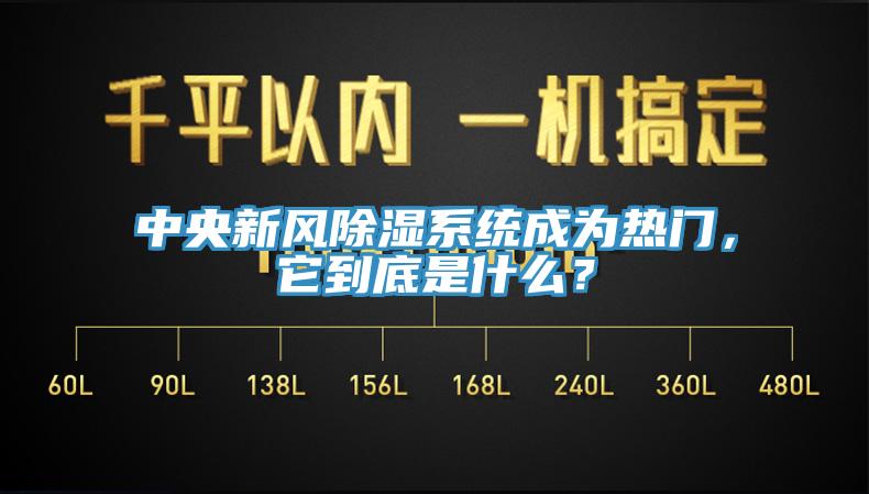中央新風除濕係統成為熱門，它到底是什麽？