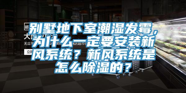 別墅地下室潮濕發黴,為什麽一定要安裝新風係統?新風係統是怎麽除濕的?