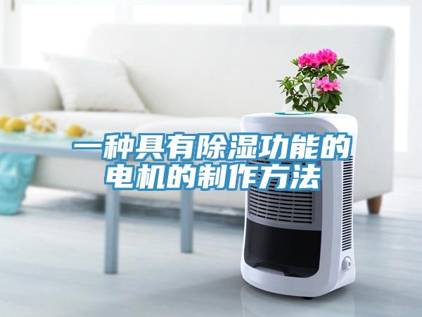 一種具有除濕功能的電機的製作方法