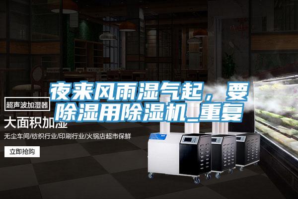 夜來風雨濕氣起，要除濕用好色先生在线播放_重複