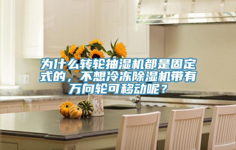 為什麽轉輪抽濕機都是固定式的，不想冷凍好色先生在线播放帶有萬向輪可移動呢？