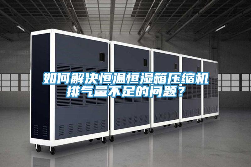如何解決恒溫恒濕箱壓縮機排氣量不足的問題？