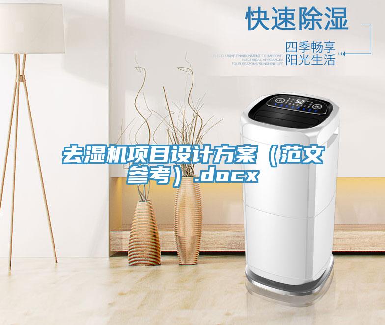 去濕機項目設計方案（範文參考）.docx