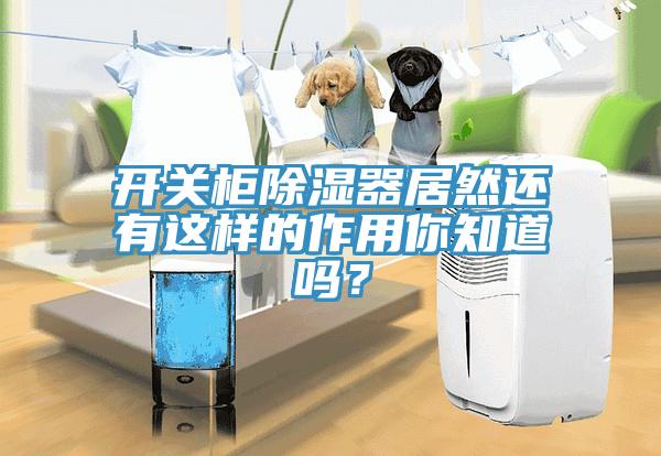 開關櫃除濕器居然還有這樣的作用你知道嗎？