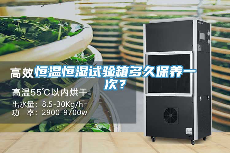 恒溫恒濕試驗箱多久保養一次？