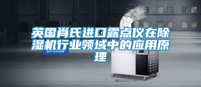 英國肖氏進口露點儀在好色先生在线播放行業領域中的應用原理